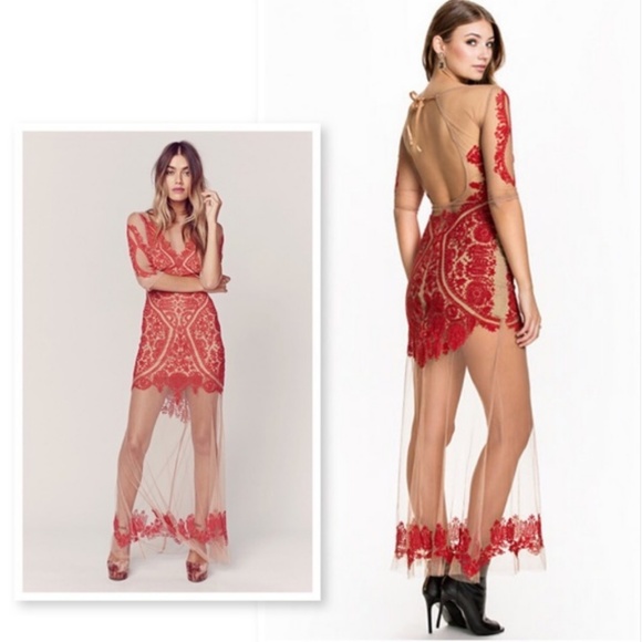 for love and lemons luau maxi dress
